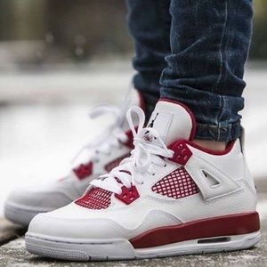 Jordan | Shoes | Jordan 4 Retro Alternate 89 Gs White Red Sneakers |  Poshmark